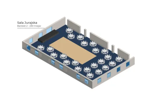 Sala Jurajska bankiet Arche Hotel Częstochowa