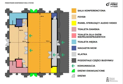 Sala konferencyjna plan