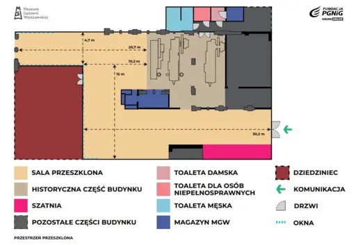 Sala przeszklona plan