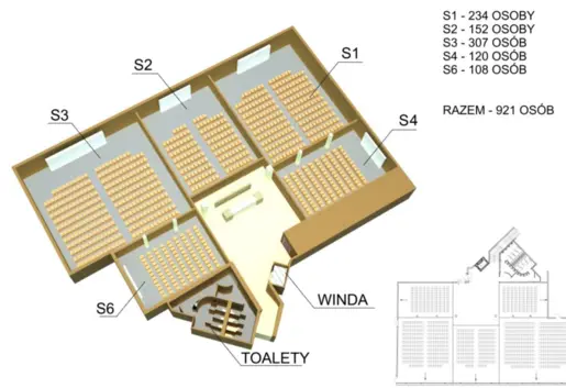 Maloves SPA & Resort Władysławowo rzut sal konferencyjnych