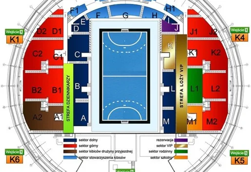 Orlen Arena Płock Plan Hali